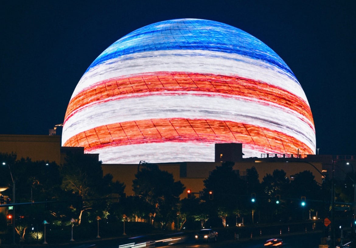 The Sphere, el espectacular recinto en Las Vegas que alberga la Summer League de la NBA.