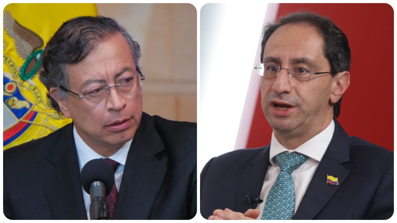 El presidente de la República, Gustavo Petro Urrego, y el vicepresidente electo, José Manuel Restrepo.