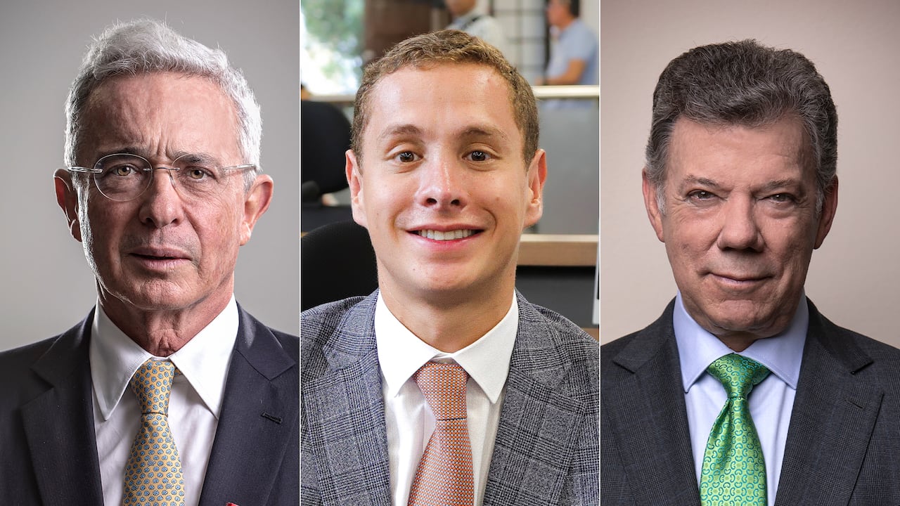 Álvaro Uribe Julián Uscategui Juan Manuel Santos