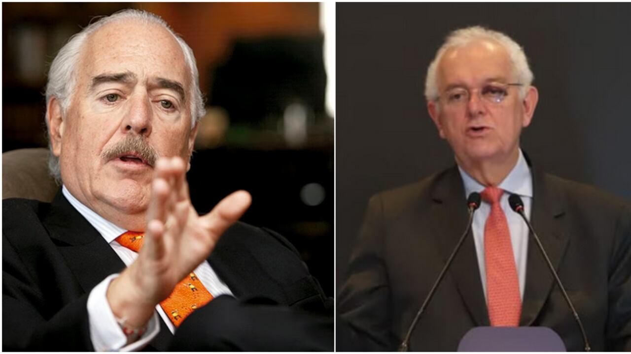 El expresidente Andrés Pastrana y el ministro de Hacienda José Antonio Ocampo