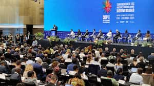 Instalación de la sesión plenaria de alto nivel de la COP16 .