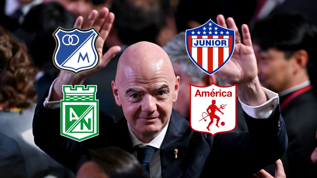 Gianni Infantino antes de la posesión de Abelardo De La Espriella.