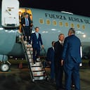 El presidente de Chile, José Antonio Kast, a su llegada a Cali.