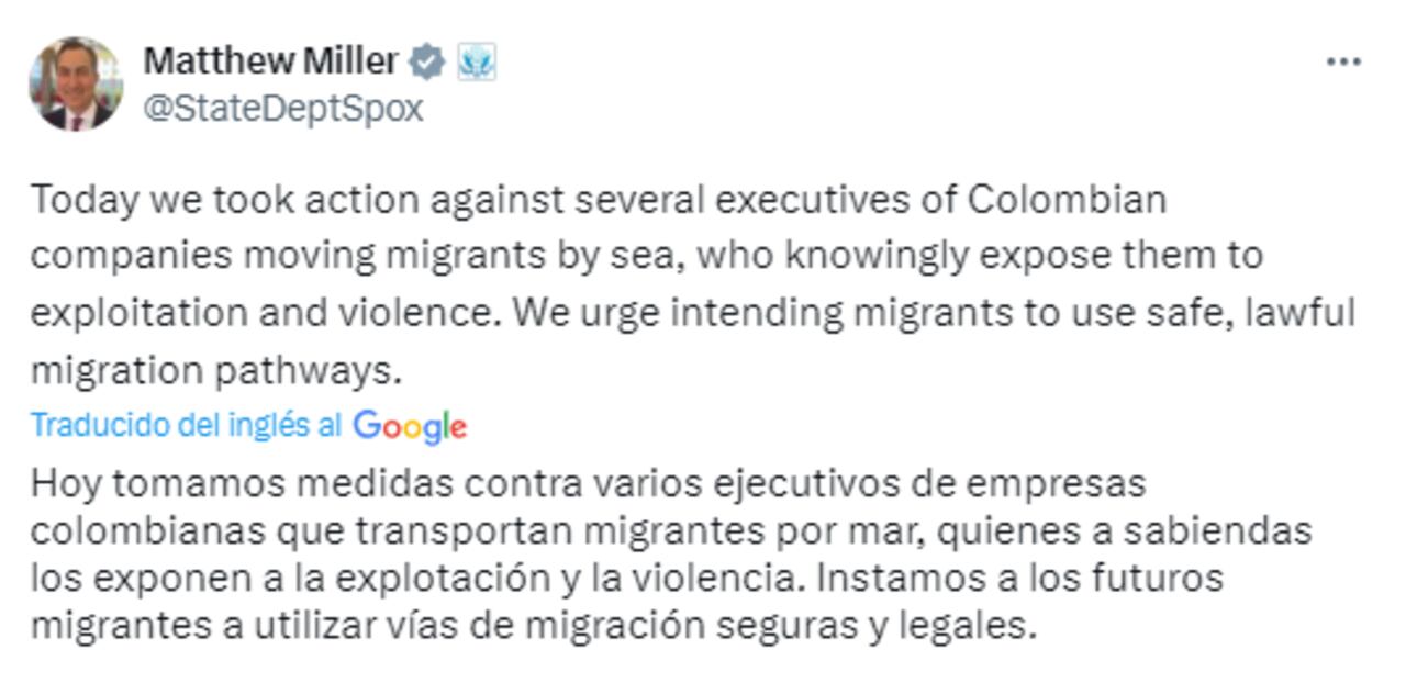 El anuncio lo hizo el portavoz de la entidad gubernamental estadounidense