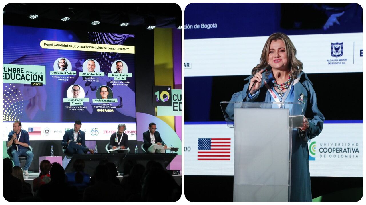 Candidatos a Alcaldías principales participaron de la cumbre líderes por la educación, al igual que la secretaria de Bogotá, Edna Bonilla.