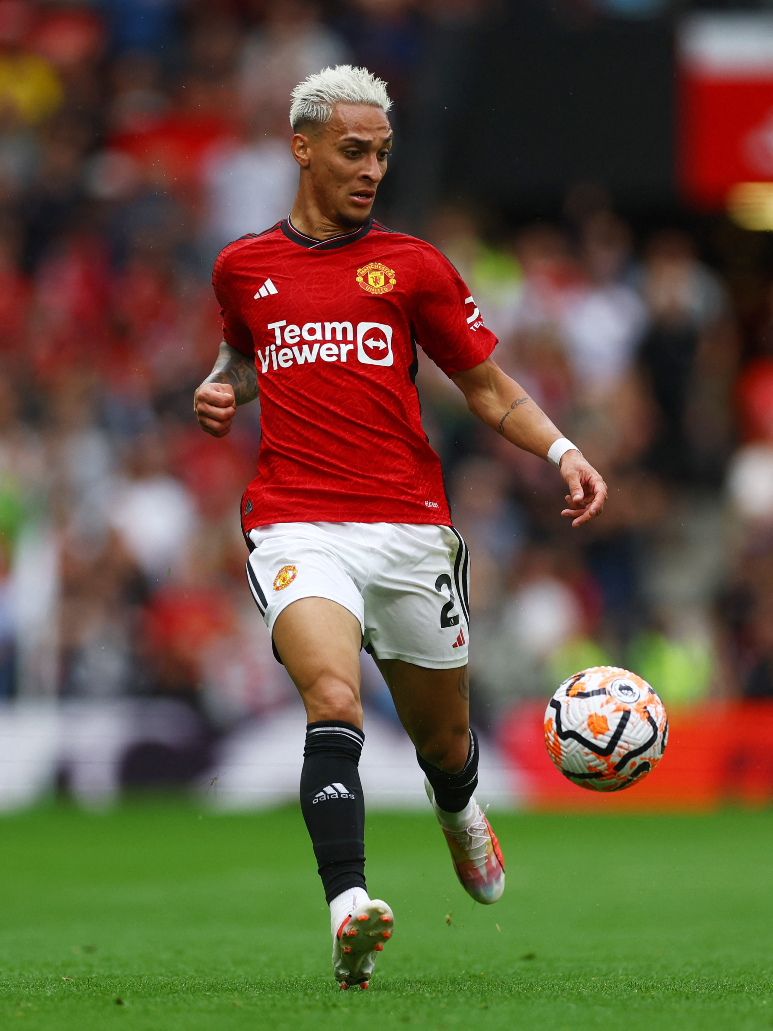 Antony esta temporada contra el Nottingham Forest.