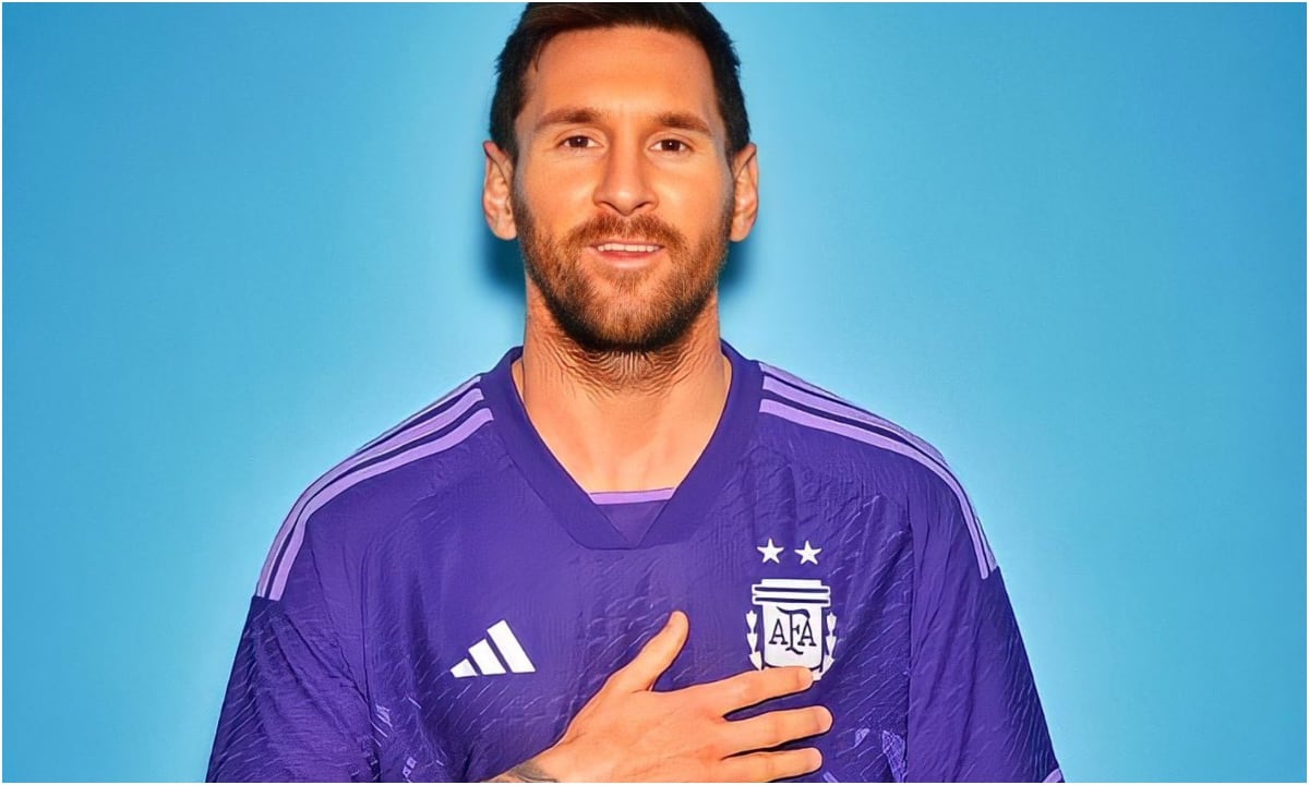 Esta, es a nueva camiseta suplente de Argentina para Catar 2022.