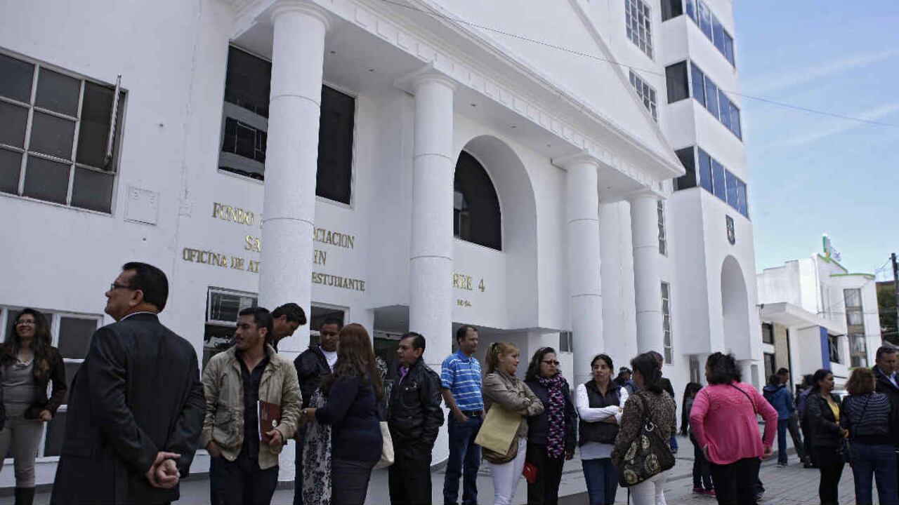 Fachada de la Fundación Universitaria San Martín en Bogotá. Foto: Daniel Reina / SEMANA.