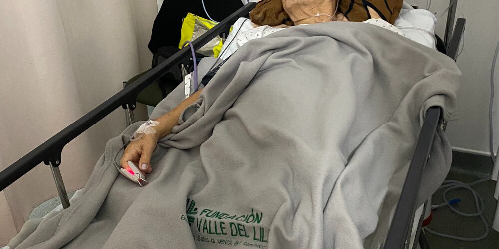 Paciente en la Fundación Valle de Lili.