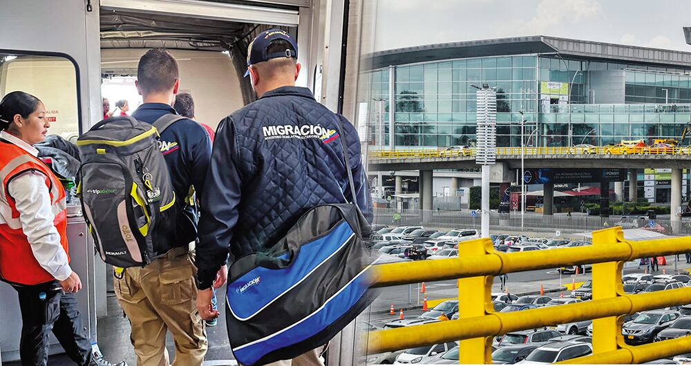   Gran parte de los trabajadores de Migración Colombia se encuentran en el aeropuerto El Dorado en Bogotá.
