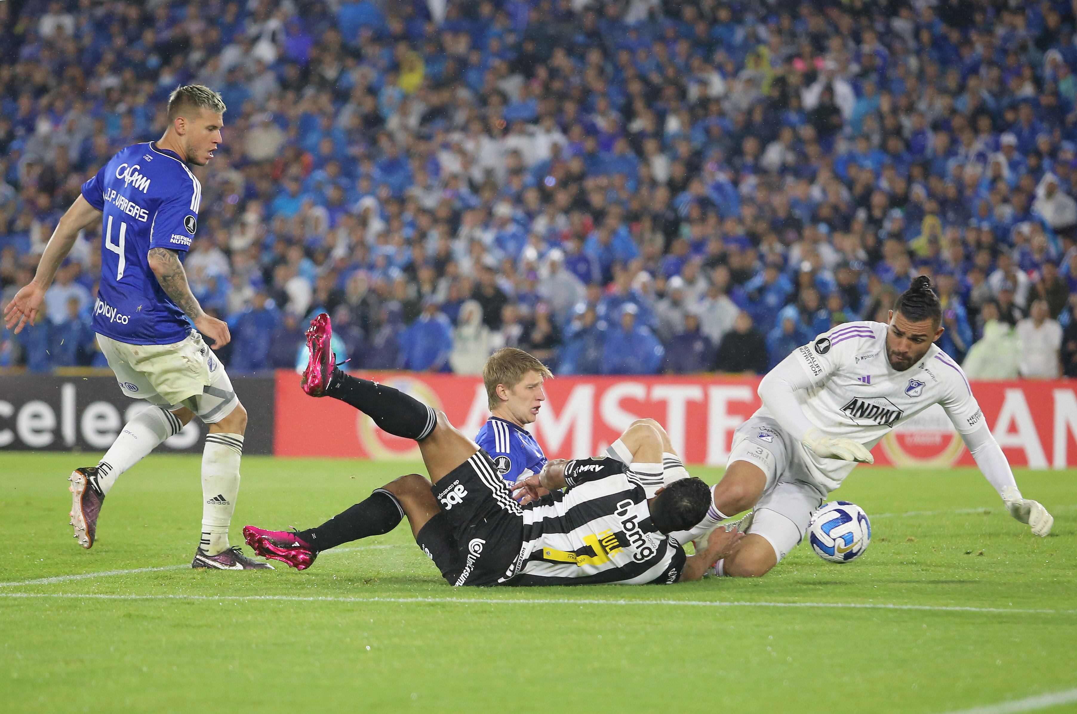 Álvaro Montero, arquero de Millonarios en Copa Libertadores.
