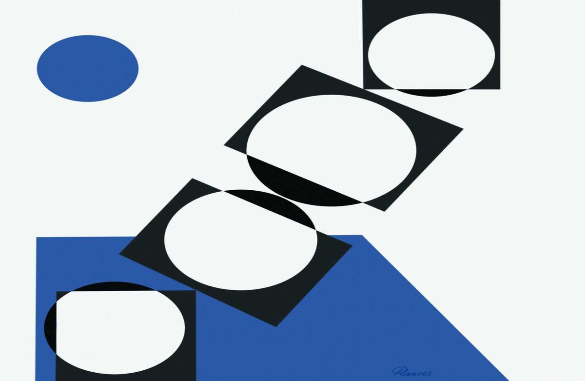 A su vez, el triángulo y rectángulo también son protagonistas de sus obras. Ambas figuras juegan un papel importante dentro del lenguaje pictórico que proporciona una armonía de equilibrios y de ritmos. / Cortesía del MAMBO 