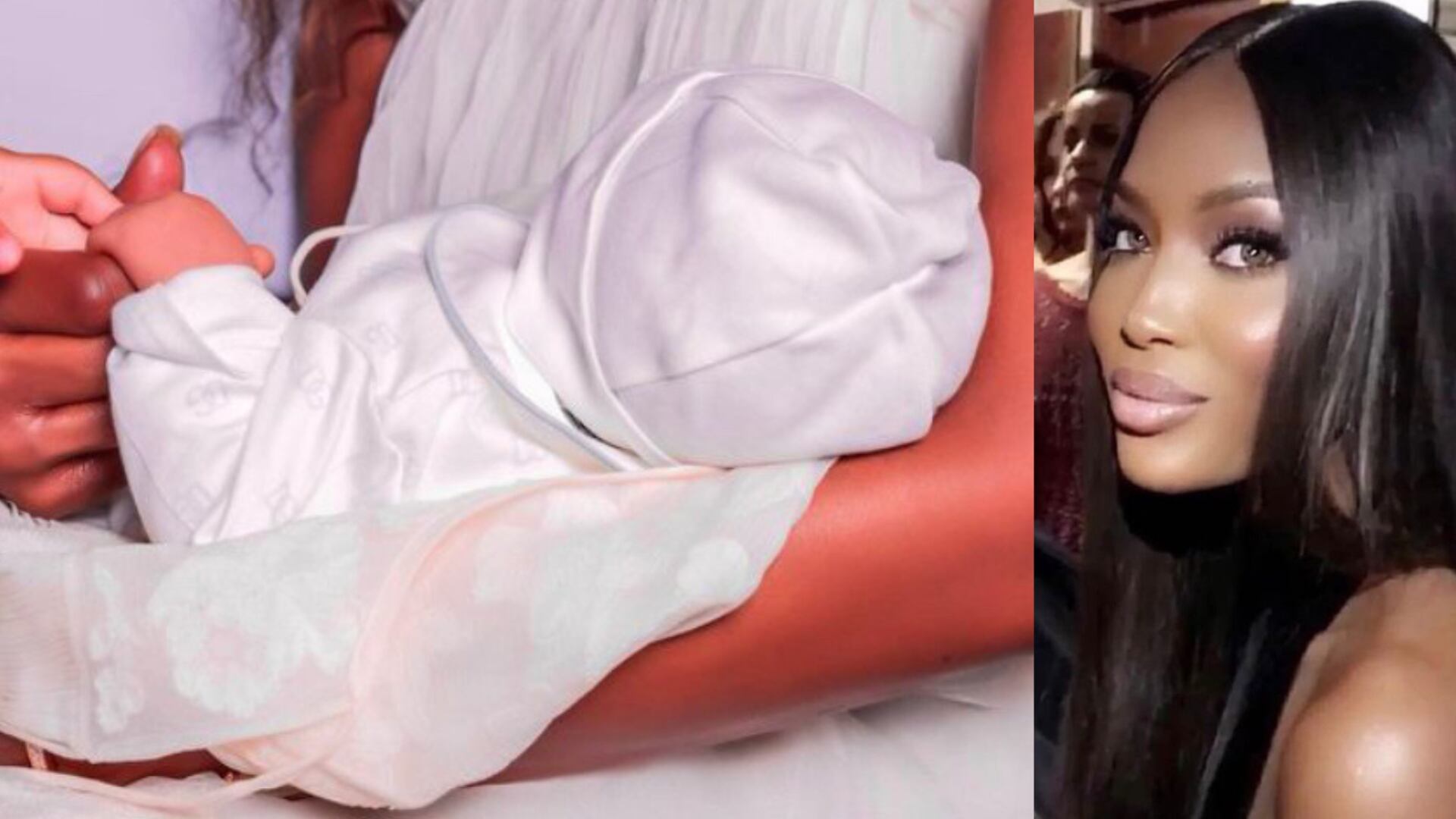 Naomi Campbell bebé. Foto: Instagram. @naomi.