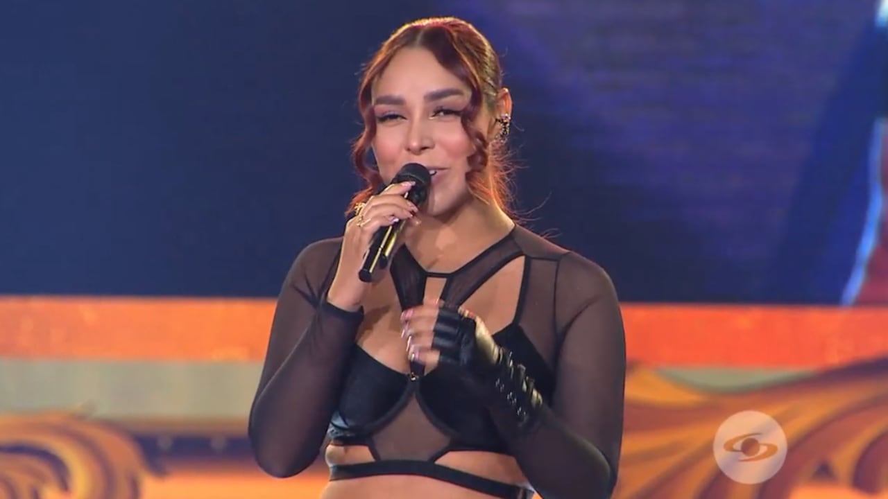 La imitadora de Paola Jara en 'Yo me llamo'.