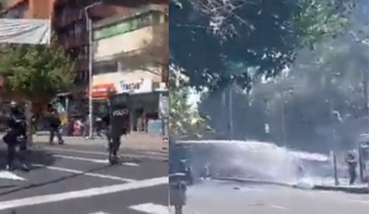 Enfrentamientos en la Universidad Pedagógica.