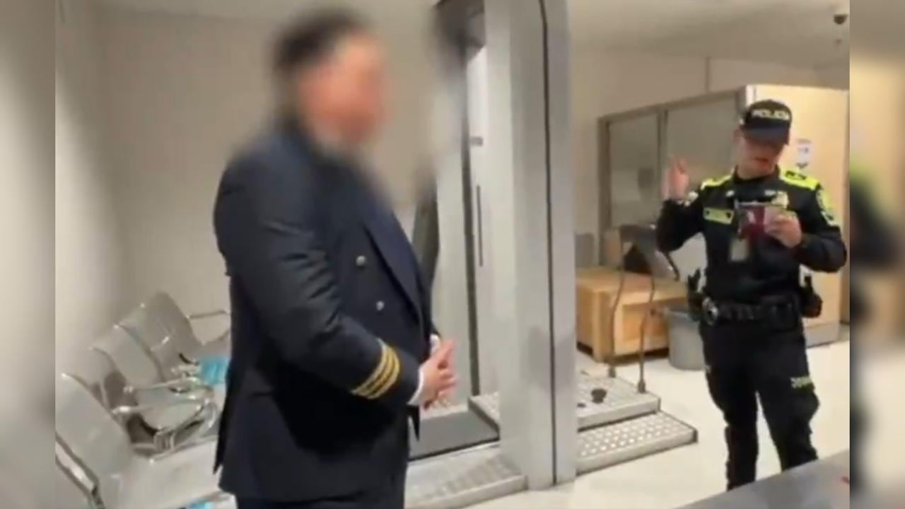 Captura del falso piloto en Bogotá.
