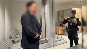 Captura del falso piloto en Bogotá.