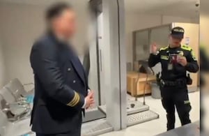 Captura del falso piloto en Bogotá.