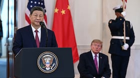 El presidente chino, Xi Jinping, se reúne con Donald Trump en la Casa Blanca.