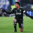 Juan Guillermo Cuadrado en el duelo con Lazio.