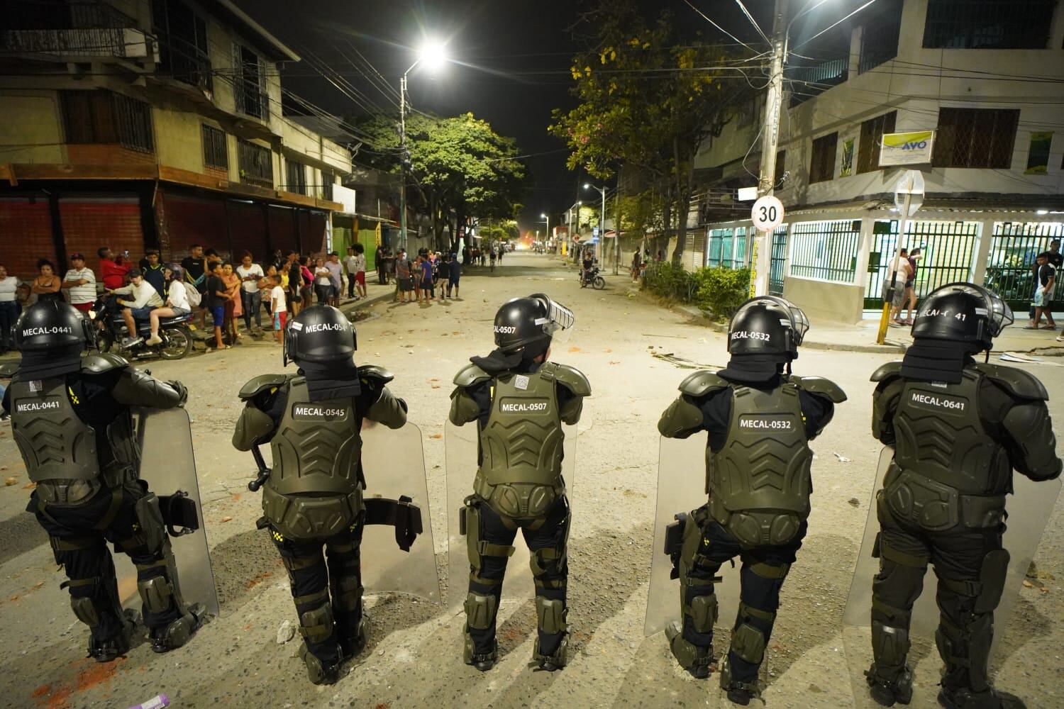 Disturbios en colegio de Cali