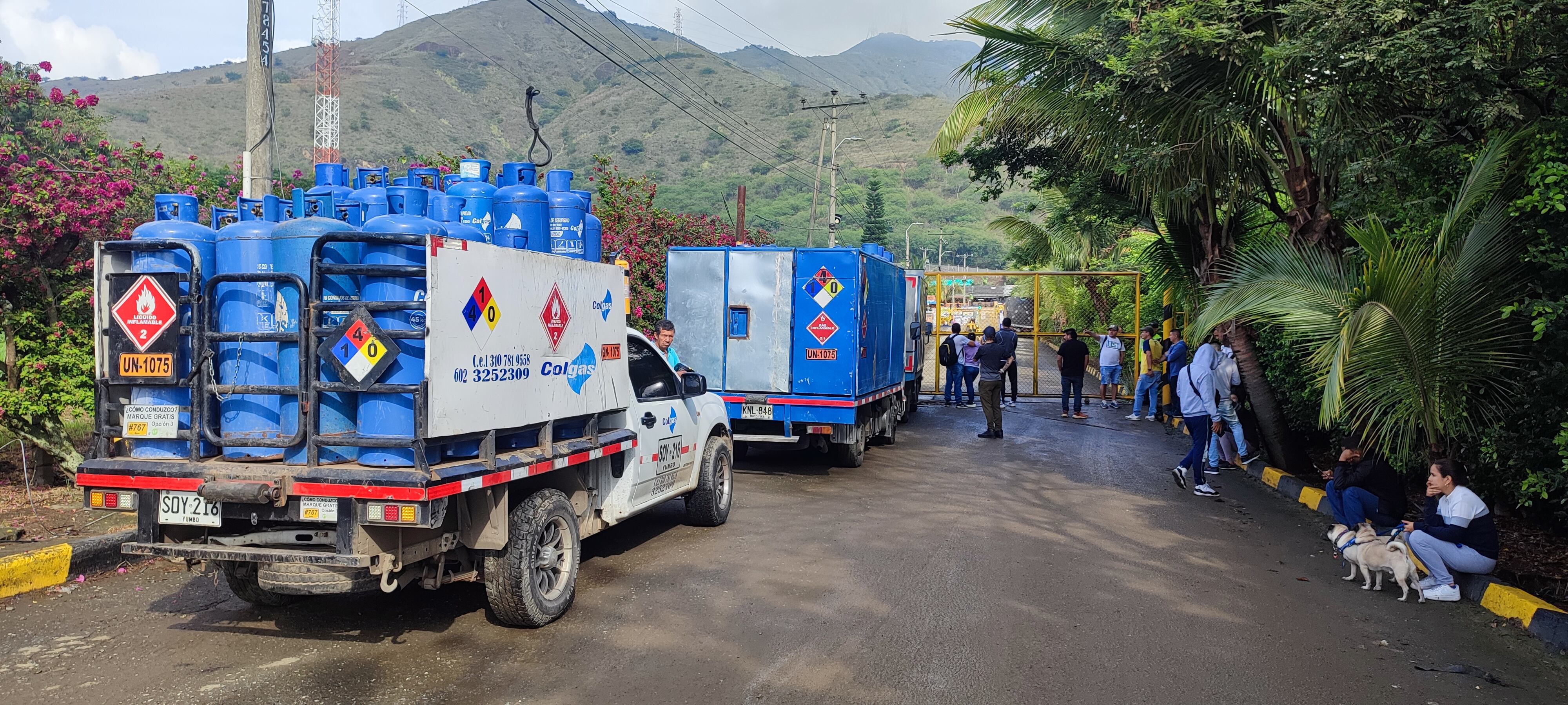 Filas en Yumbo en busca de gas propano