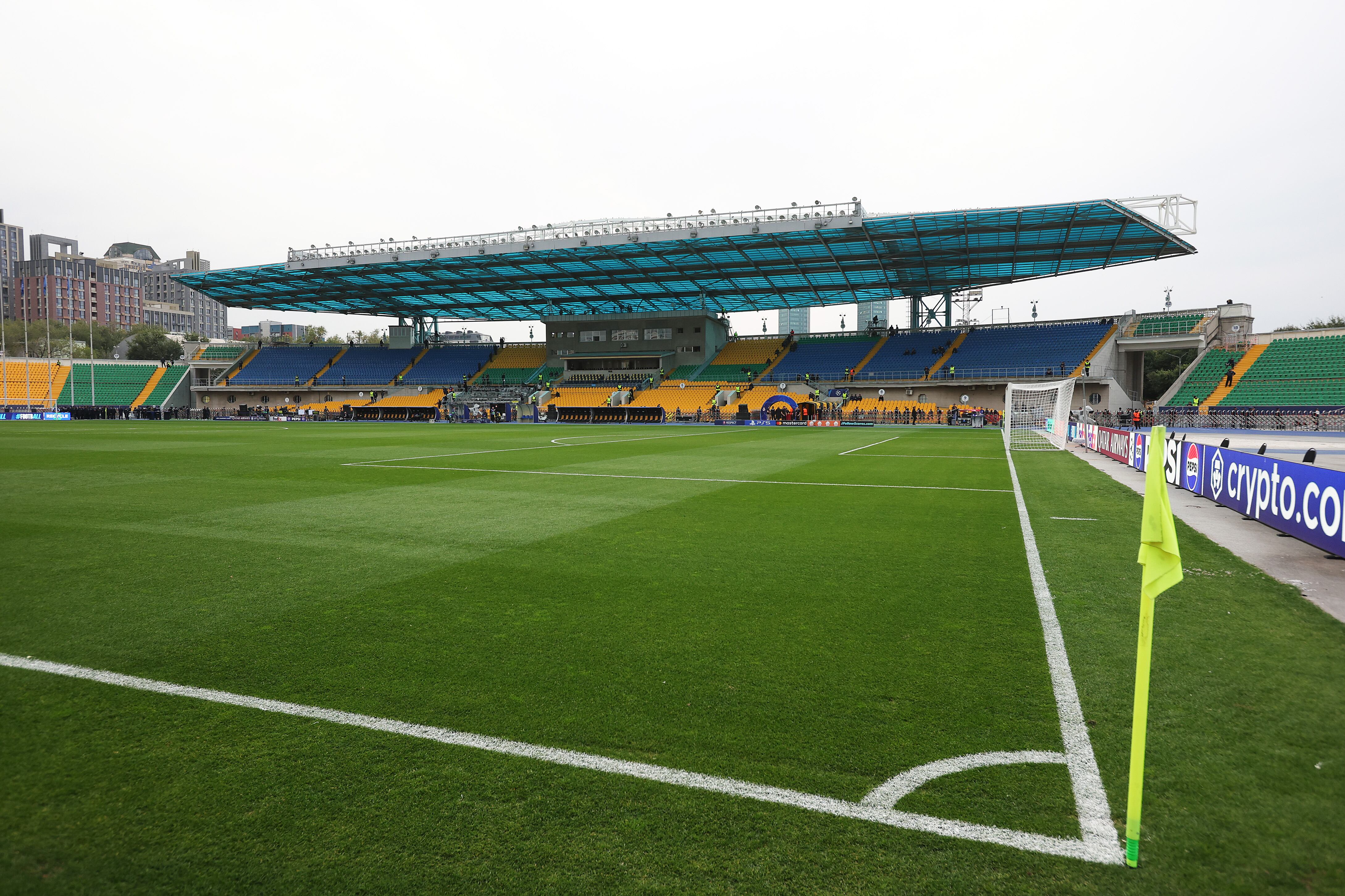 Estadio del Kairat en Almaty, Kazakhstan.