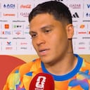 Juan Fernando Quintero ante la prensa.