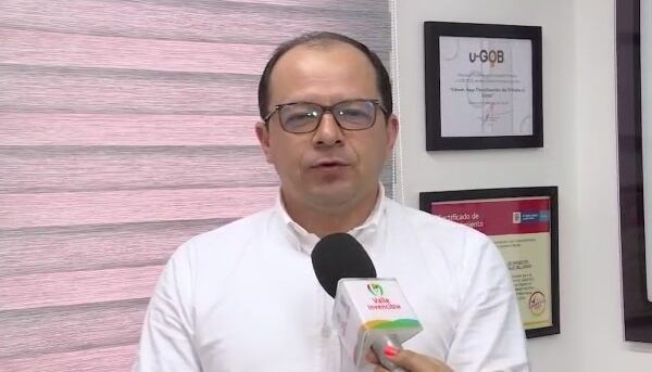 El gerente de la Unidad de Rentas del Valle del Cauca, Ney Hernando Muñoz.