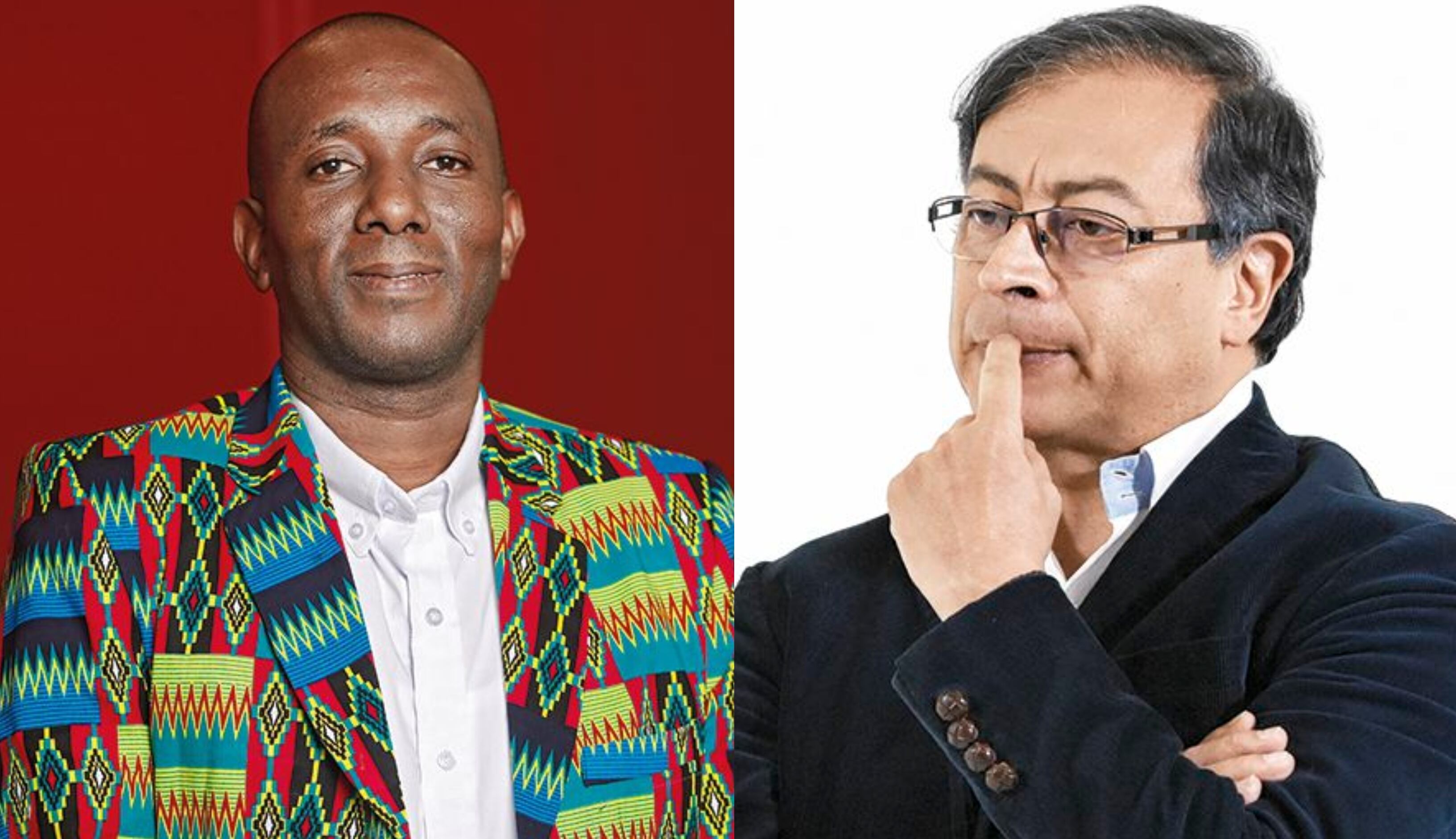 El senador Paulino Riascos y el presidente Gustavo Petro.