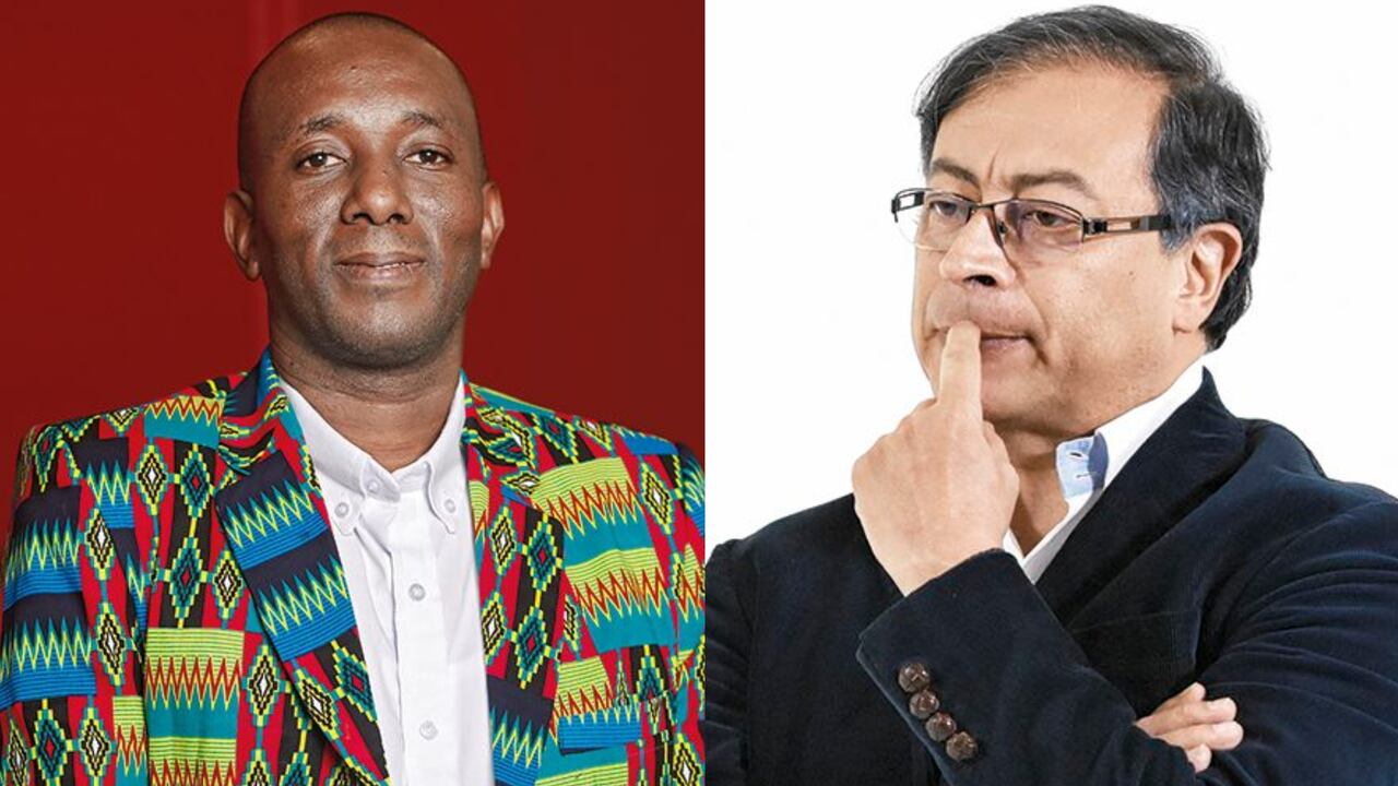 El senador Paulino Riascos y el presidente Gustavo Petro.