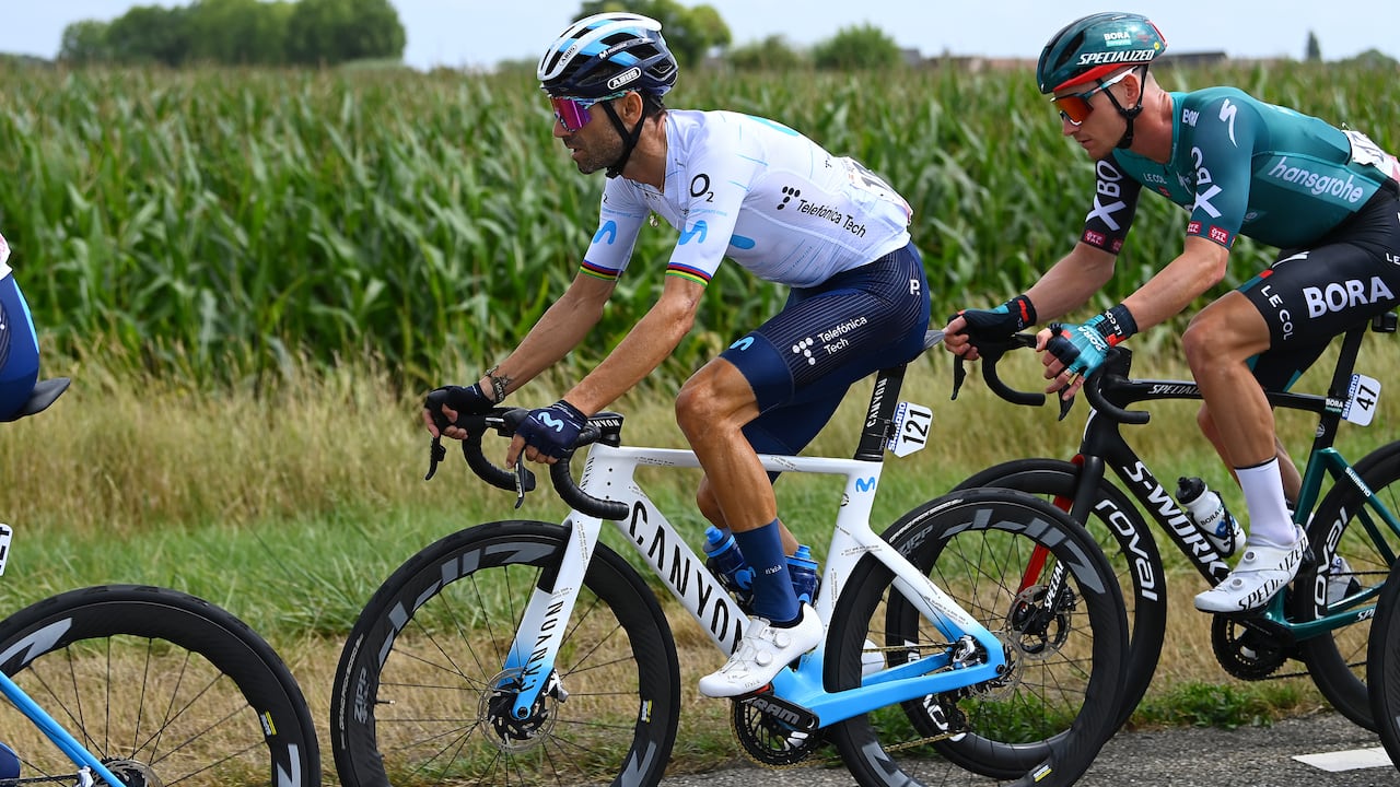 Alejandro Valverde corre en la edición 77 de La Vuelta, su última carrera top como profesional.