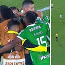 James Rodríguez celebró en cancha con Atlético Nacional.