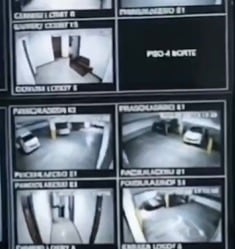 Imágenes de referencia de cámaras de seguridad.