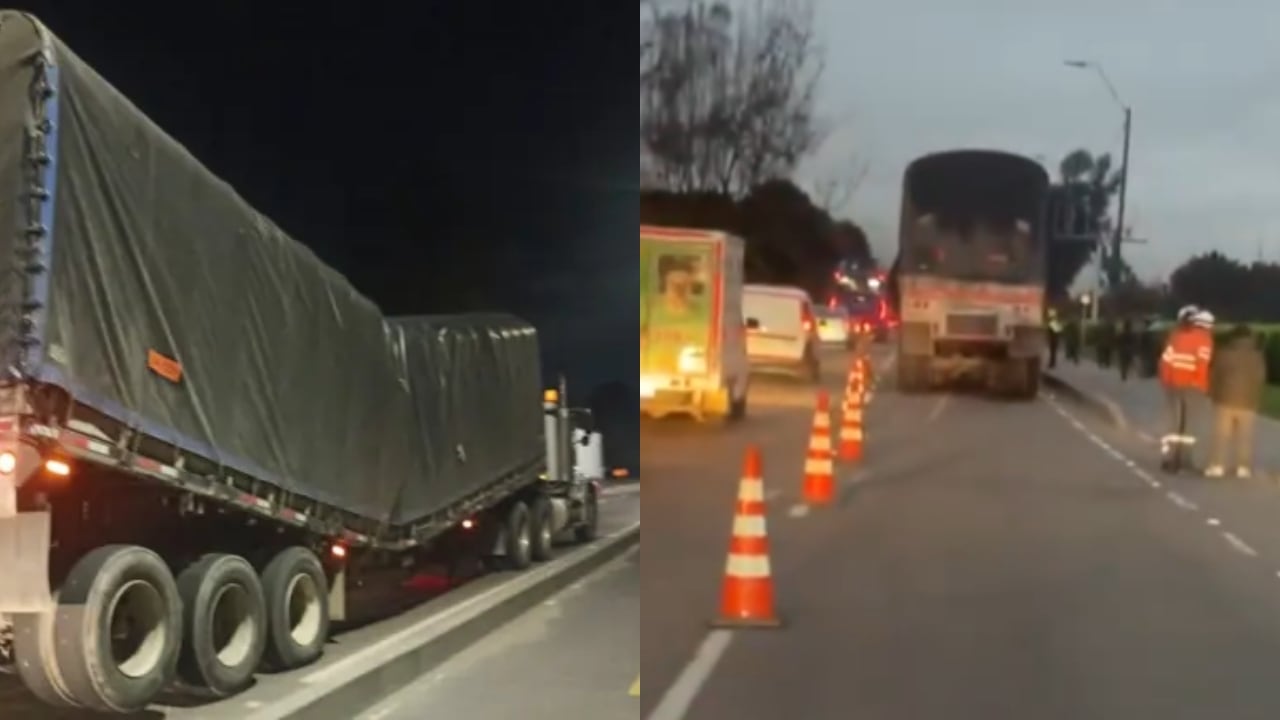 Movilidad en la Autopista Norte en Bogotá.