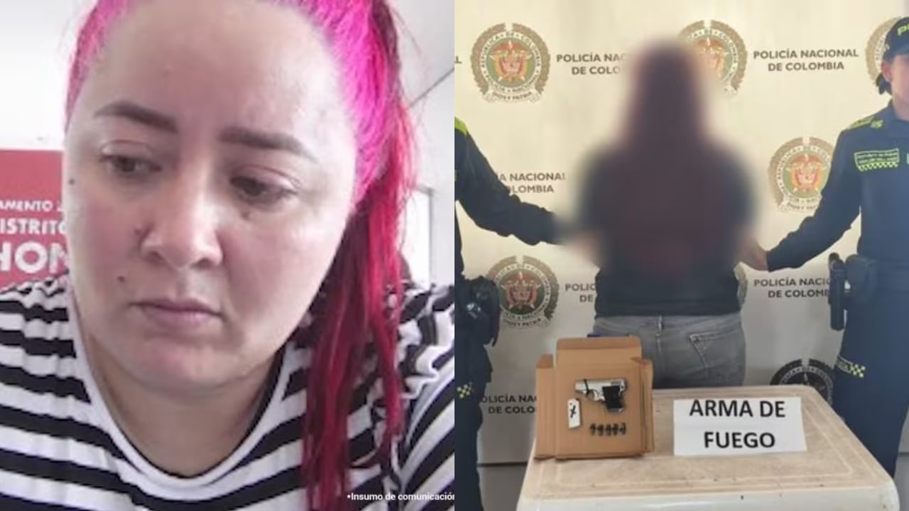 Esta es la mujer señalada de aparecer en el acto político con un arma de fuego.