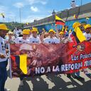 “La minería de carbón es sustento, desarrollo y productividad”: dicen los manifestantes.