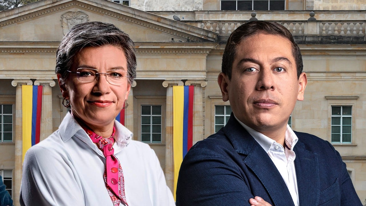 Claudia López y Carlos Amaya.