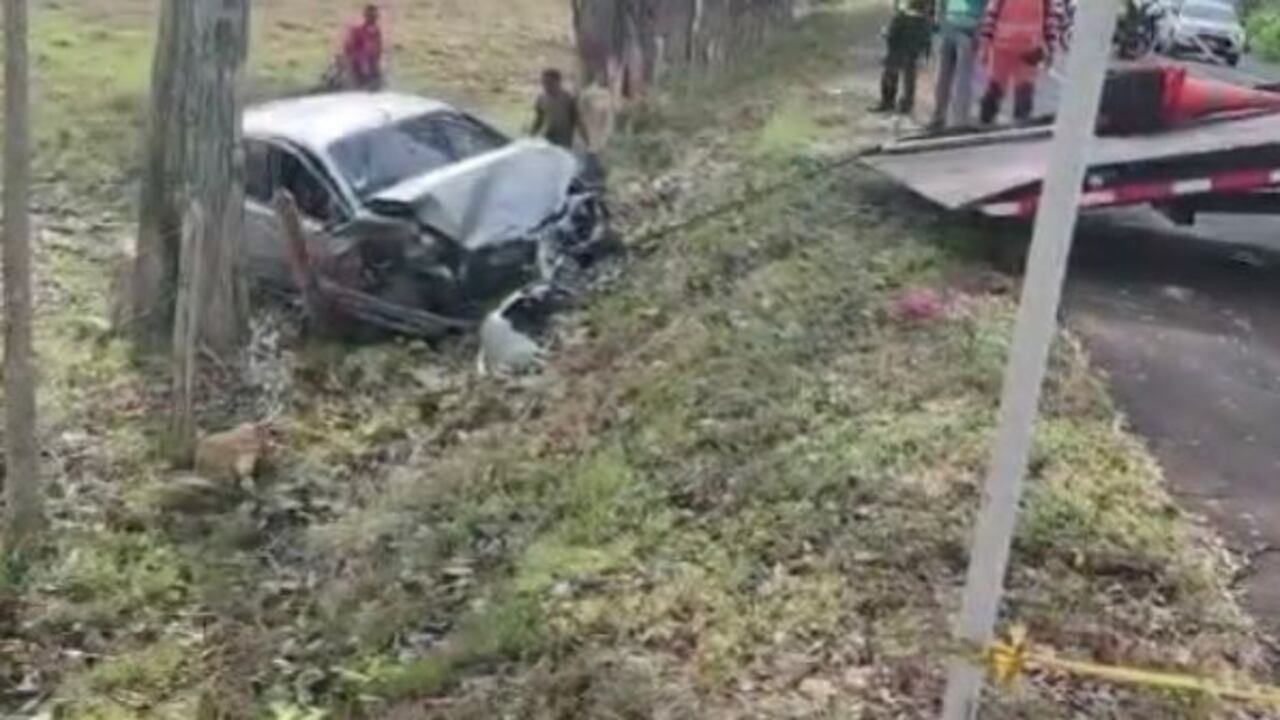 Accidente en vías de Sucre