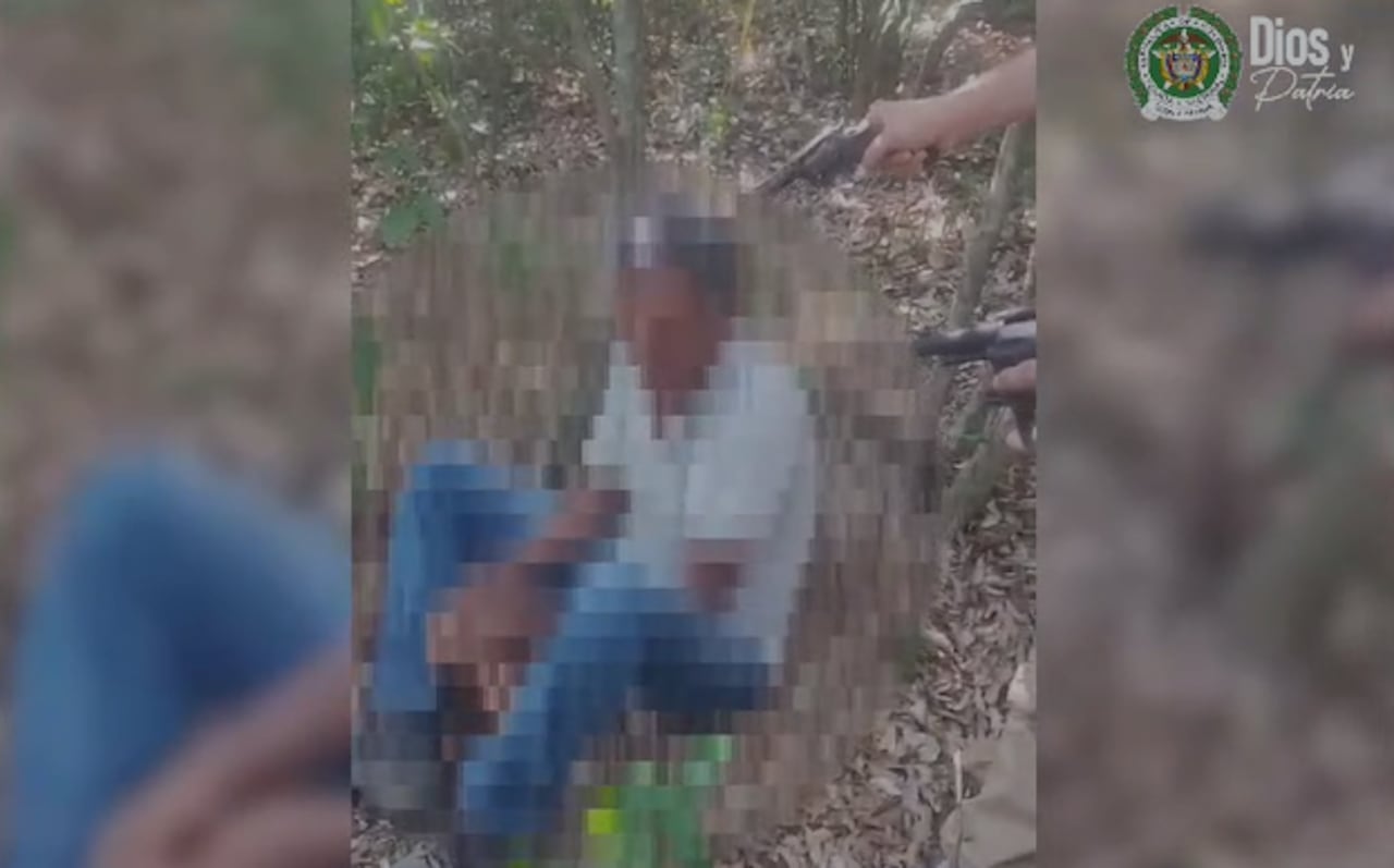 Aterradora imagen con la que exigían el dinero de la liberación del transportador secuestrado en Cundinamarca.