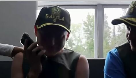 Miguel Ayala habló con su padre a pocos minutos de haber sido liberado.