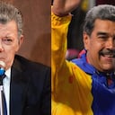 Juan Manuel Santos y Nicolás Maduro.