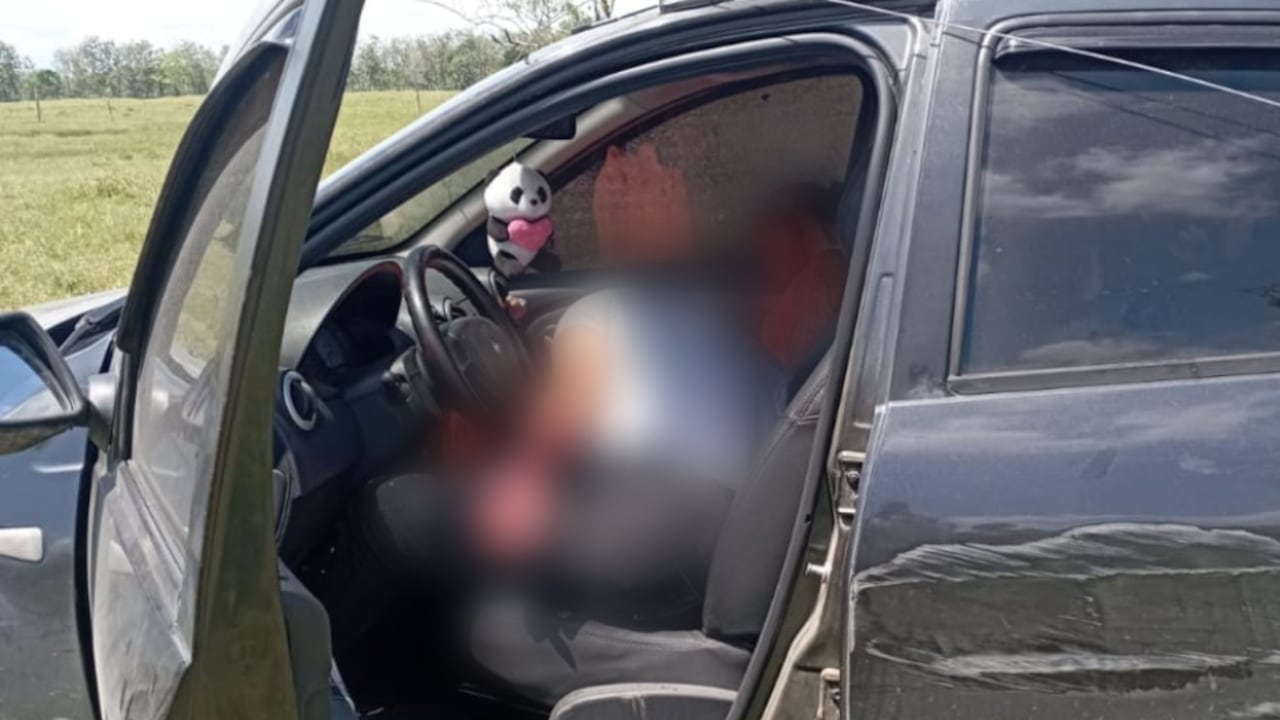Dos personas fueron asesinadas dentro de un carro en el municipio de Chigorodó, Antioquia,