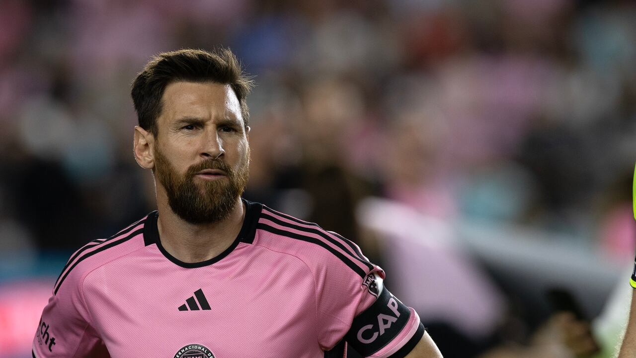 FORT LAUDERDALE, FLORIDA - NOVEMBER 9: Lionel Messi #10 of Inter Miami FC is pictured before the game against Atlanta United FC during the 2024 MLS Cup playoffs at Chase Stadium on November 9, 2024 in Fort Lauderdale, Florida. (Photo by Michael Pimentel/ISI Photos/Getty Images)