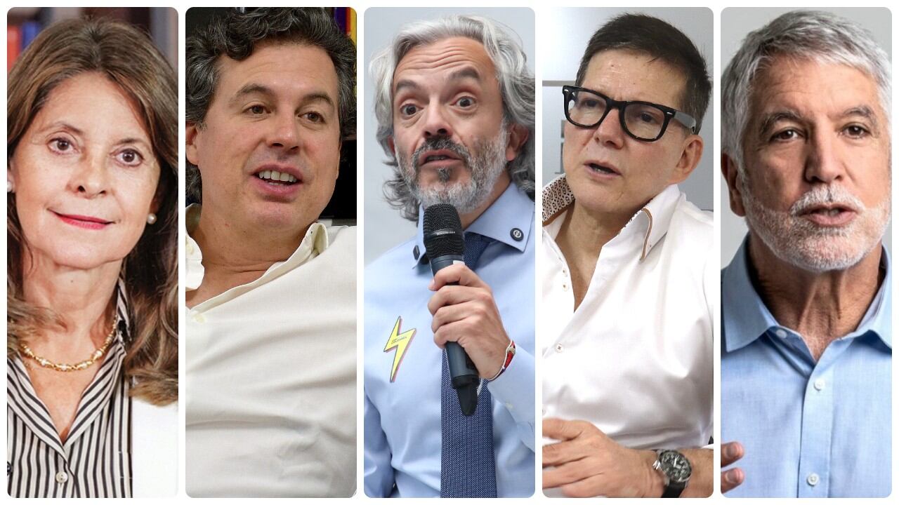 Marta Lucía Ramírez, Juan Manuel Galán, Juan Daniel Oviedo, Wilson Ruiz y Enrique Peñalosa.