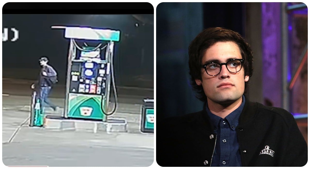 Nick Reiner, visto en una gasolinera cerca a la casa de sus padres.