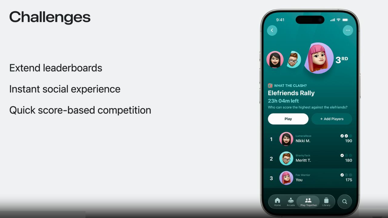 Una nueva app permitirá a los jugadores de Apple competir y jugar con amigos fácilmente.