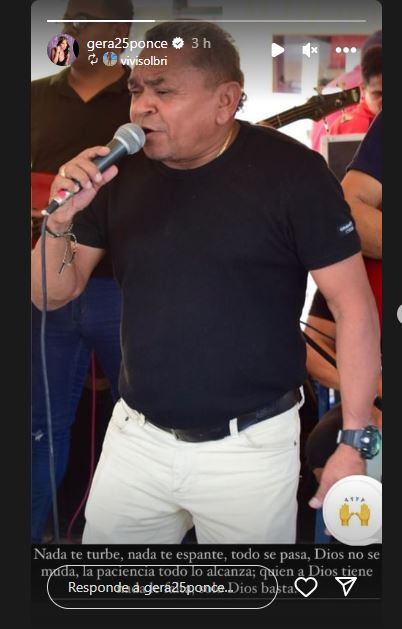 Geraldine Ponce, esposa de Luis Díaz, subió pequeña oración a Instagram