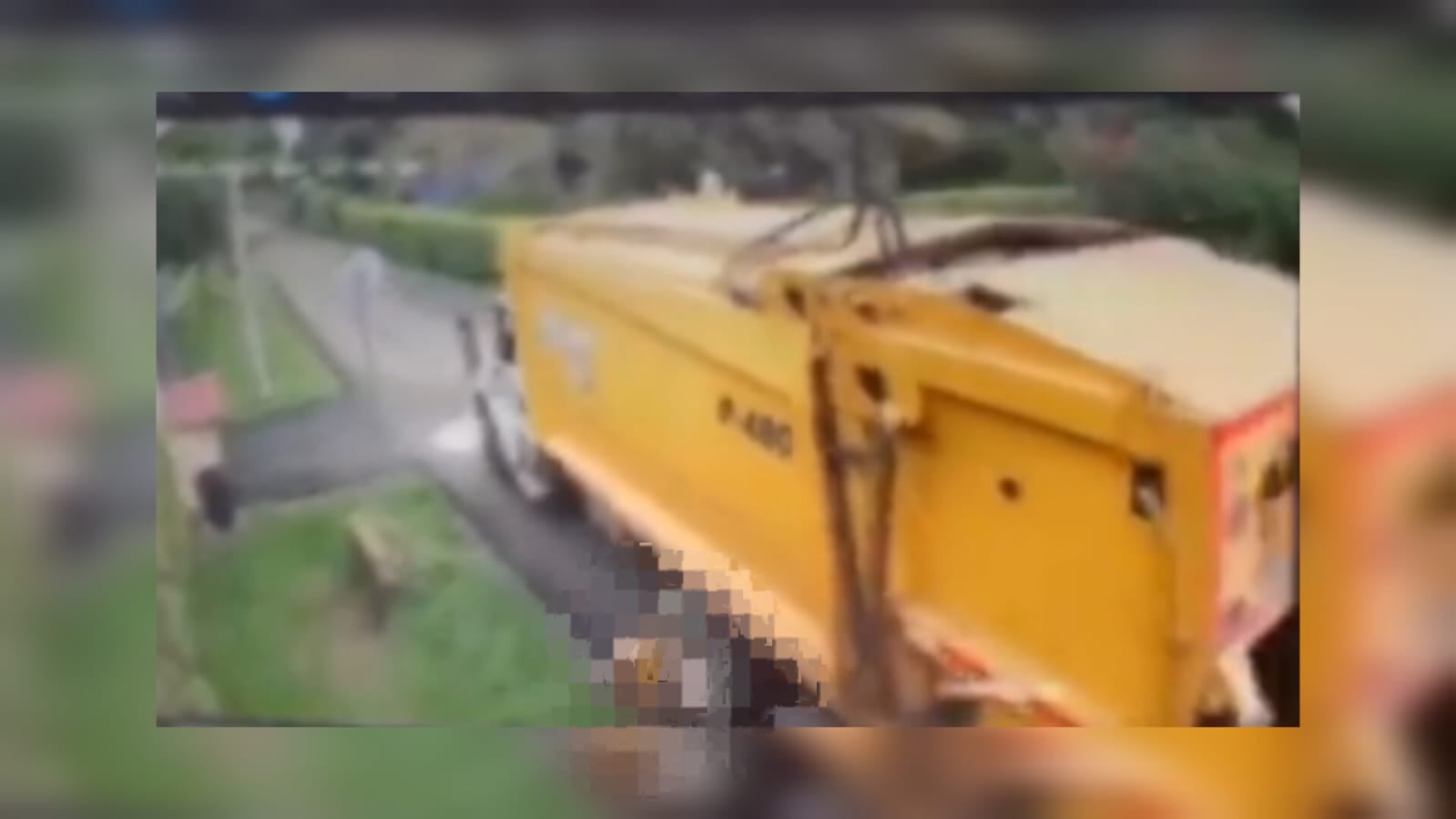 La situación quedó registrada en las cámaras de seguridad cercanas al condominio Las Mercedes