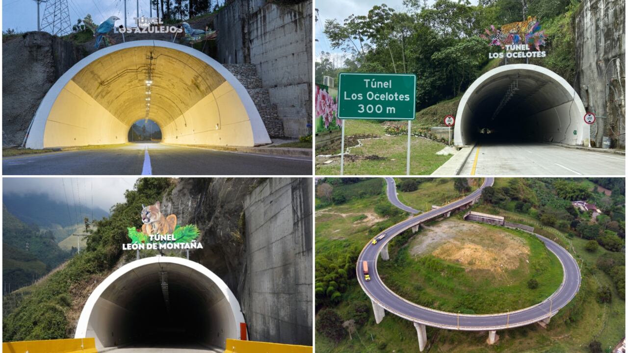 El megaproyecto 'Cruce de la Coordillera Central en Colombia' agrupa un estratégico complejo vial de 25 túneles, 31 puentes y 3 intercambiadores viales entre Calarcá y Cajamarca, por 30 kilómetros de doble calzada.